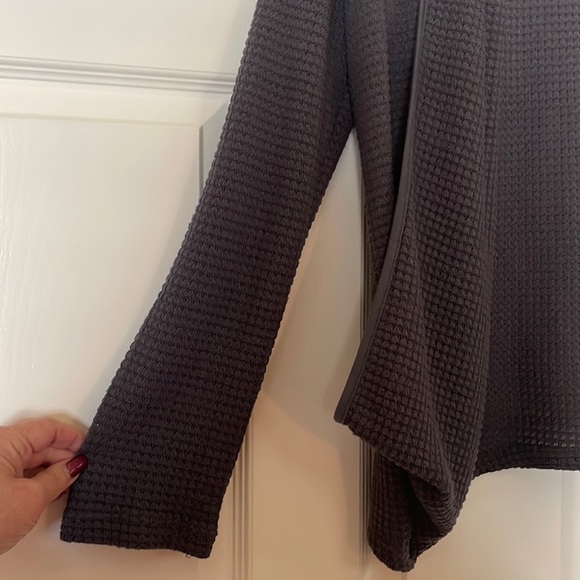 Grey Open Front Cardigan - Picture 7 of 9